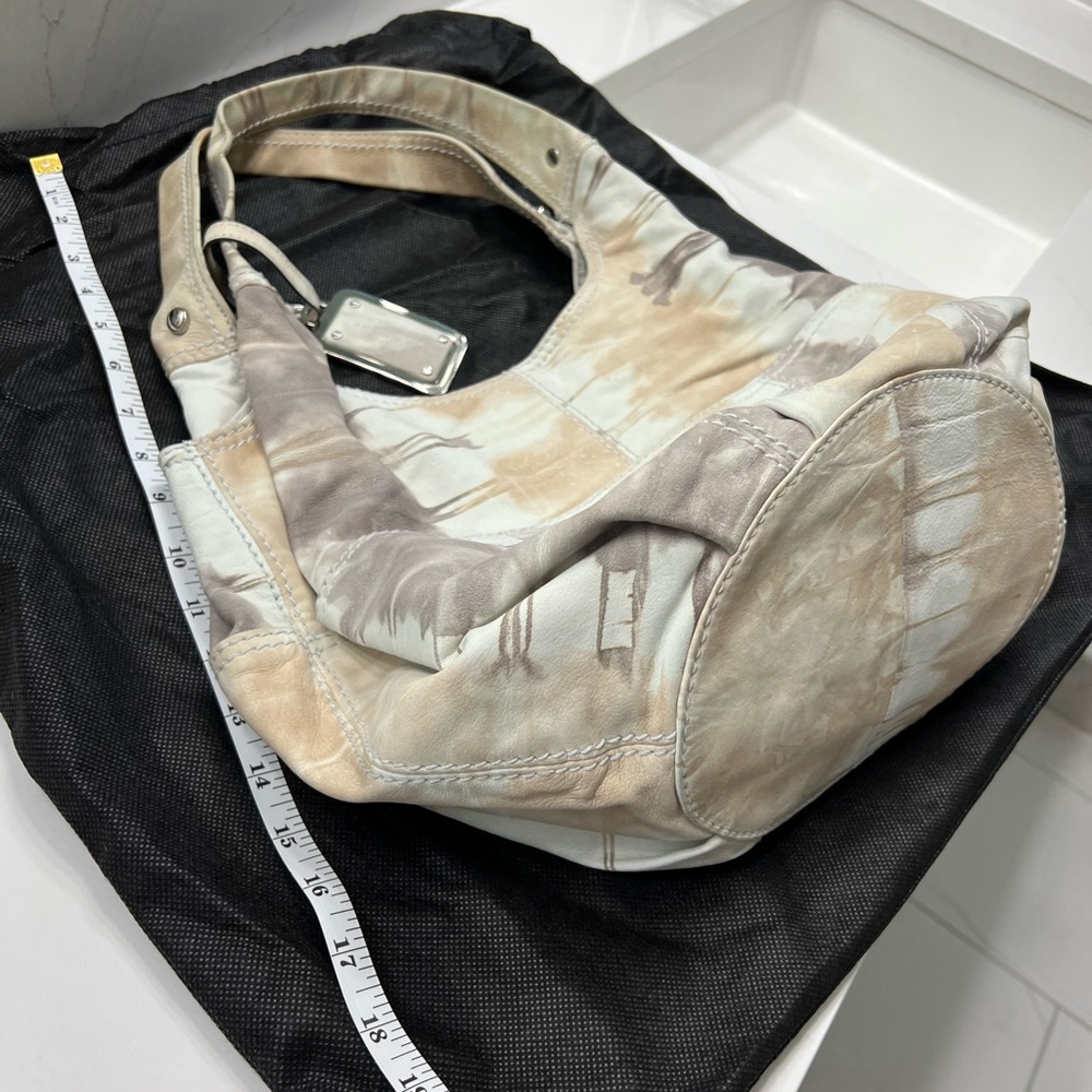 B.Makowsky Multi Color Hobo Bag Genuine Leather - Picture 6 of 8